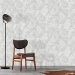 کاغذ دیواری طوسی روشن طرح انتزاعی 8015