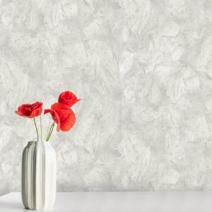 کاغذ دیواری طوسی روشن طرح انتزاعی 8015