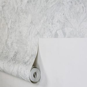 کاغذ دیواری نقره ای شاین دار طرح انتزاعی کد 8016