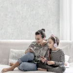کاغذ دیواری پتینه نقره ای کد 8027