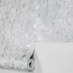 کاغذ دیواری طرح انتزاعی نقره ای کد 8028
