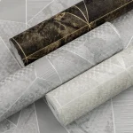 کاغذ دیواری طوسی طرح هندسی کد 8031