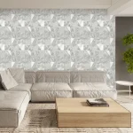 کاغذ دیواری طوسی طرح هندسی کد 8031
