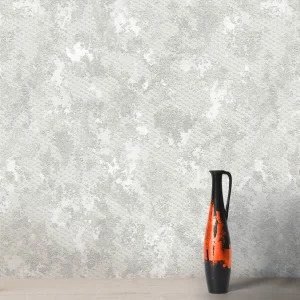 کاغذ دیواری پتینه طرح هندسی طوسی کد 8032