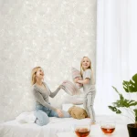 کاغذ دیواری پتینه طرح هندسی سفید کد 8038