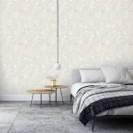 کاغذ دیواری پتینه طرح هندسی سفید کد 8038
