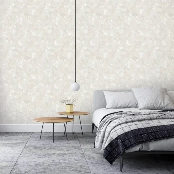 کاغذ دیواری پتینه طرح هندسی سفید کد 8038