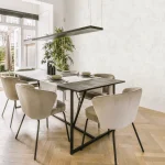 کاغذ دیواری سفید طرح جودون کد 8039
